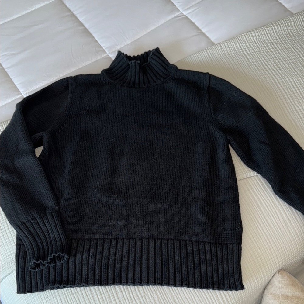 J CrewBlack Turtleneck Sweater